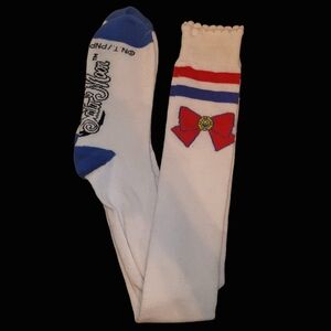 NWOT Sailor Moon Knee High Moon Bow Socks